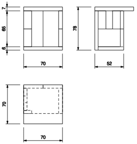 Palazzetti in Giardino Modulo Ripostiglio 70 Realizzato in Conglomerato Cemento Refrattario Da Verniciare Top Piano Marmotech Levigato Grigio Permette di Organizzare gli Spazi in Modo Pratico e Funzionale Misura 70x70 H78 cm Peso 250 kg