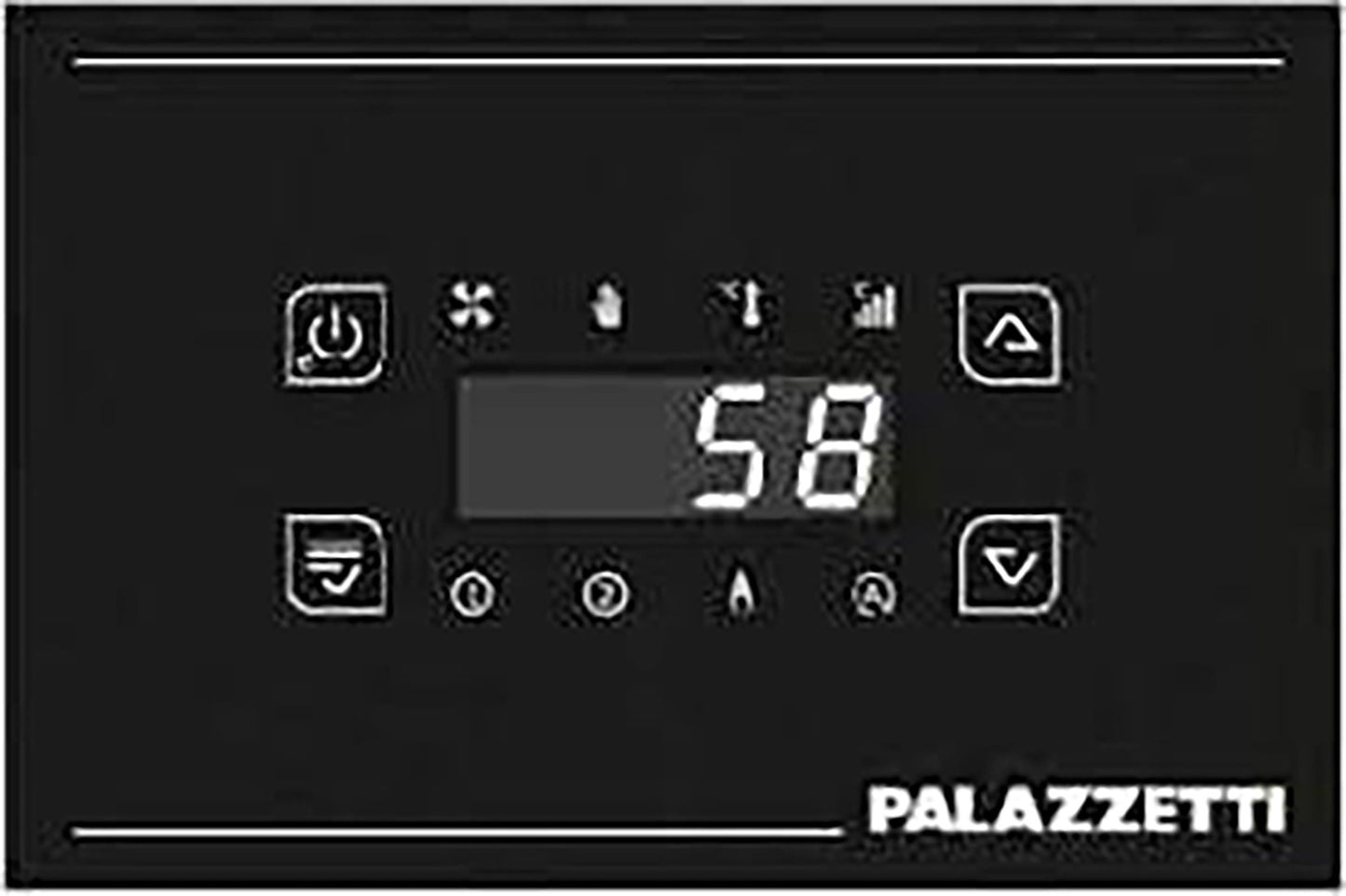 Palazzetti Termoregolatore Digitale Glass Vetro con Comandi a Sfioramento Per Prodotti Predisposti