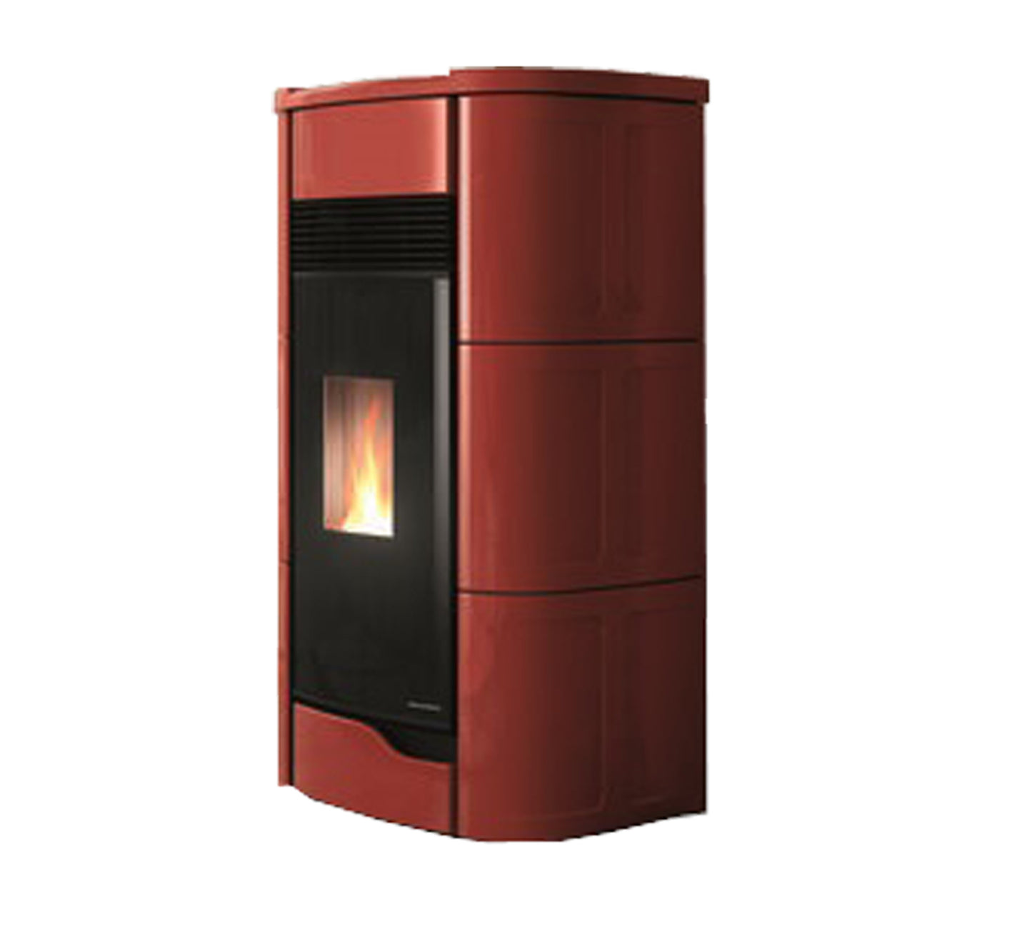 Stufa Pellet Aria Calda Ventilata Tre Ventilatori Ecofire Ermetica Palazzetti Anna 12 PRO 3 Potenza 12 kW Rosso
