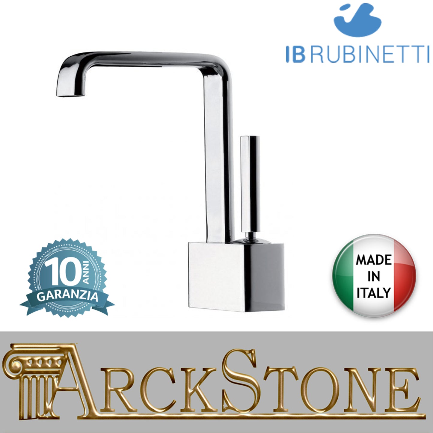 Miscelatore lavabo completo di piletta di scarico click-clack marca IB rubinetti modello SuperBox rubinetteria rubinetto ottone cromato fontana finitura cromo rivenditore autorizzato qualità campania arredamento garanzia 10 anni azienda certificata