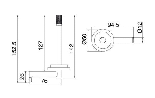 Rubinetterie Treemme 22MM Portacarta Di Scorta Bagno Incasso A Parete Materiale Acciaio Finitura Acciaio Spazzolato Opaco Inox