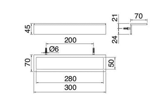 Rubinetterie Treemme 3M 5MM IT 9024 IS ZZ ZZ Portasalviette 30 CM Bagno Incasso A Parete Materiale Acciaio INOX Finitura Acciaio Inox