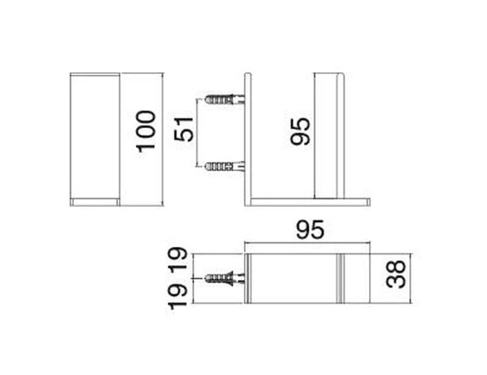 Rubinetterie Treemme 3M 5MM IT 9028 IS ZZ ZZ Portacarta Di Scorta Bagno Incasso A Parete Materiale Acciaio INOX Finitura Acciaio Spazzolato