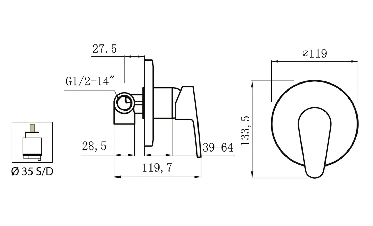 Miscelatore Incasso Doccia Duemmeggi Beta Installazione Muro Parete 1 Via 1 Leva Manopola Monocomando 1 Foro Monoforo Con Piastra Stile Moderno Classico Materiale Ottone Finitura Cromata Made in Italy Garanzia 5 Anni