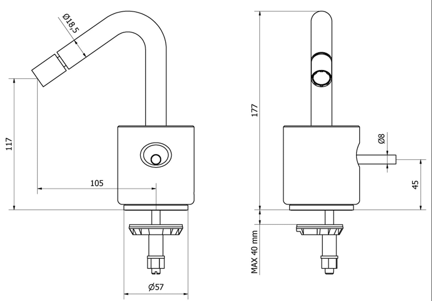Miscelatore bidet con marmo bianco Carrara marca IB rubinetti modello Marmo rubinetteria rubinetto ottone cromato bagno fontana finitura cromo rivenditore autorizzato campania arredamento qualità made in italy garanzia 10 anni azienda certificata