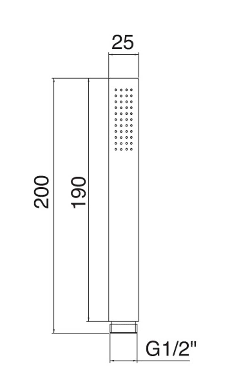 Rubinetterie Treemme SHOWERS & THERMOSTATICS Doccetta A Mano Anticalcare Tonda Materiale Metallo Finitura Cromata