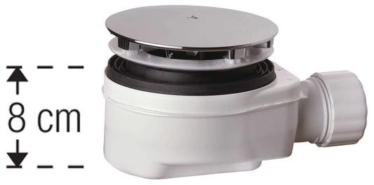 Piletta Scarico Piatto Doccia Cromo ABS Plastica Casa Novellini Diametro Ø 60 mm