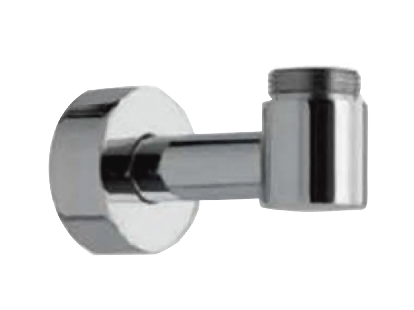Duemmeggi Supporto Presa Acqua Inferiore Per Colonna Doccia Con Attacco Esterno 3/4" M x 1/2" F Materiale Ottone Finitura Cromata