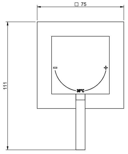 Rubinetterie Treemme SHOWERS & THERMOSTATICS Miscelatore Termostatico Doccia Incasso COAX 1 Via Materiale Ottone Finitura Cromata