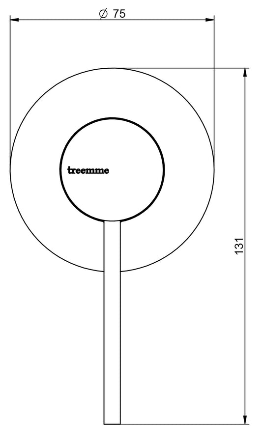 Rubinetterie Treemme UP+ Miscelatore Monocomando Remoto Lavabo Doccia Incasso Senza Piastra Materiale Ottone Finitura Cromata