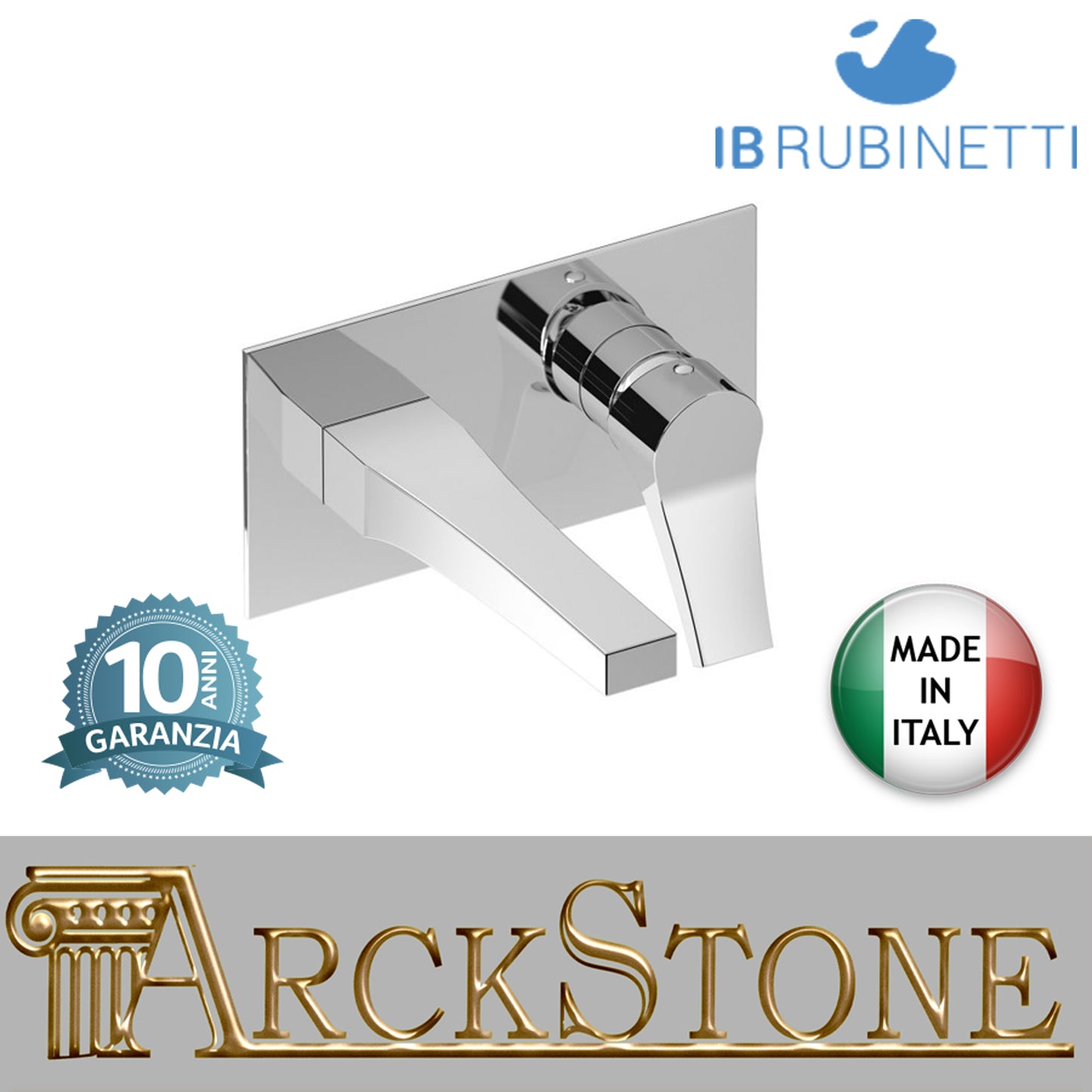 Miscelatore lavabo incasso completo di piletta di scarico click-clack marca IB rubinetti modello Twitter rubinetteria rubinetto ottone cromato fontana finitura cromo rivenditore autorizzato campania arredamento garanzia 10 anni qualità made in italy