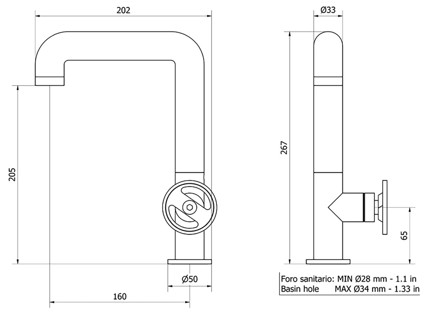 Miscelatore lavabo marca IB Rubinetti modello Bold Round finitura ottone cromato alto appoggio monoforo completo leva tonda piletta scarico click-clack rubinetto rubinetteria fontana rivenditore autorizzato campania napoli garanzia 10 anni made in italy
