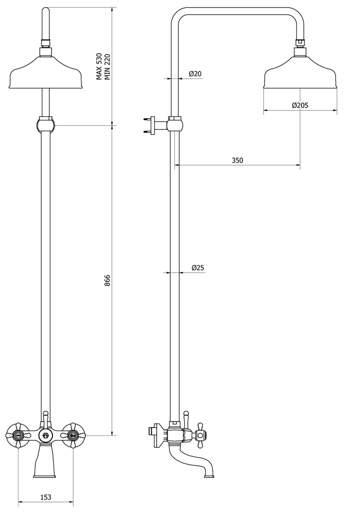 Miscelatore vasca a parete con colonna doccia integrata marca IB rubinetti modello Hermes rubinetteria rubinetto ottone cromato bagno casa muro fontana finitura cromo rivenditore autorizzato campania arredamento arredo garanzia 10 anni made in italy