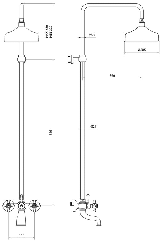 Miscelatore vasca a parete con colonna doccia integrata marca IB rubinetti modello Hermes rubinetteria rubinetto ottone cromato bagno casa muro fontana finitura cromo rivenditore autorizzato campania arredamento arredo garanzia 10 anni made in italy