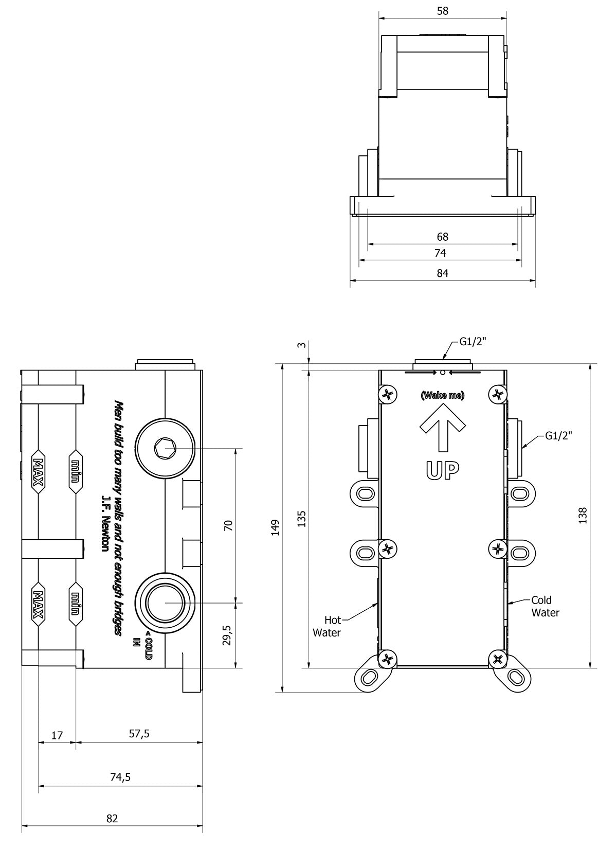 Miscelatore doccia incasso due vie completo marca IB rubinetti modello SuperBox rubinetteria rubinetto ottone cromato fontana finitura cromo rivenditore autorizzato campania arredamento qualità garanzia 10 anni azienda certificata made in italy