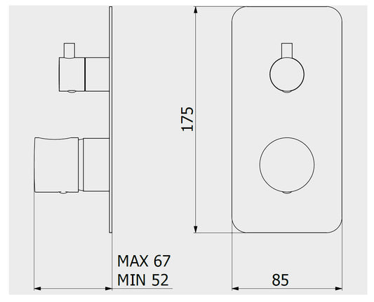 Miscelatore doccia incasso tre vie completo marca IB rubinetti modello OnlyOne rubinetteria rubinetto ottone cromato bagno fontana finitura cromo rivenditore autorizzato campania arredamento qualità garanzia 10 anni made in italy azienda certificata