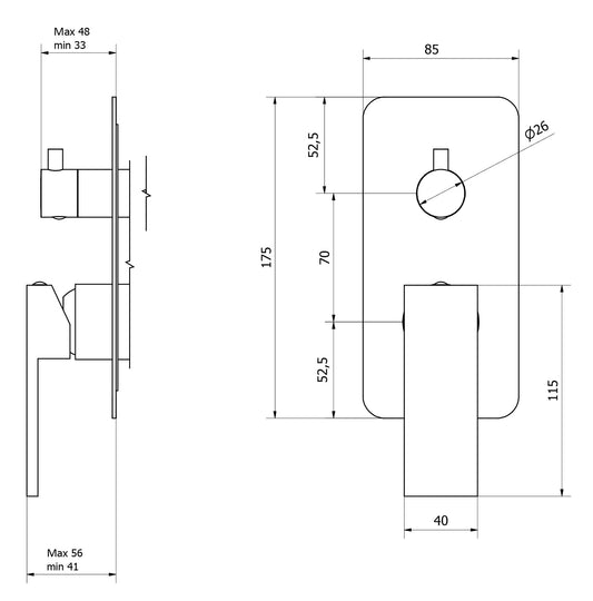 Miscelatore doccia incasso tre vie completo marca IB rubinetti modello Rubacuori rubinetteria rubinetto ottone cromato fontana finitura cromo rivenditore autorizzato qualità campania arredamento garanzia 10 anni azienda certificata made in italy