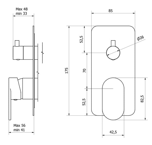 Miscelatore doccia incasso tre vie completo marca IB rubinetti modello SuperBox rubinetteria rubinetto ottone cromato fontana finitura cromo rivenditore autorizzato campania arredamento qualità garanzia 10 anni azienda certificata made in italy