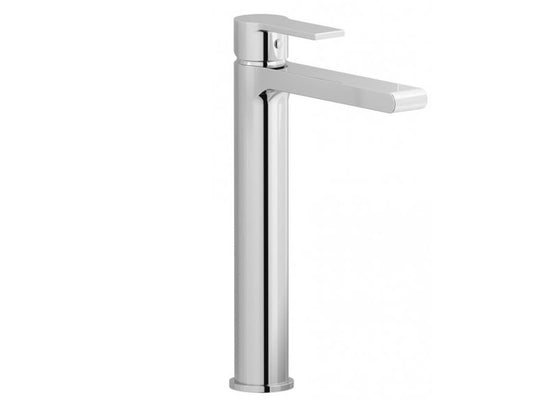 IB Rubinetti WHYNOT? Miscelatore Lavabo Alto Monocomando Installazione Appoggio Monoforo Con Piletta Di Scarico Clik - Clack Altezza 284 mm Stile Moderno Materiale Ottone Finitura Cromata