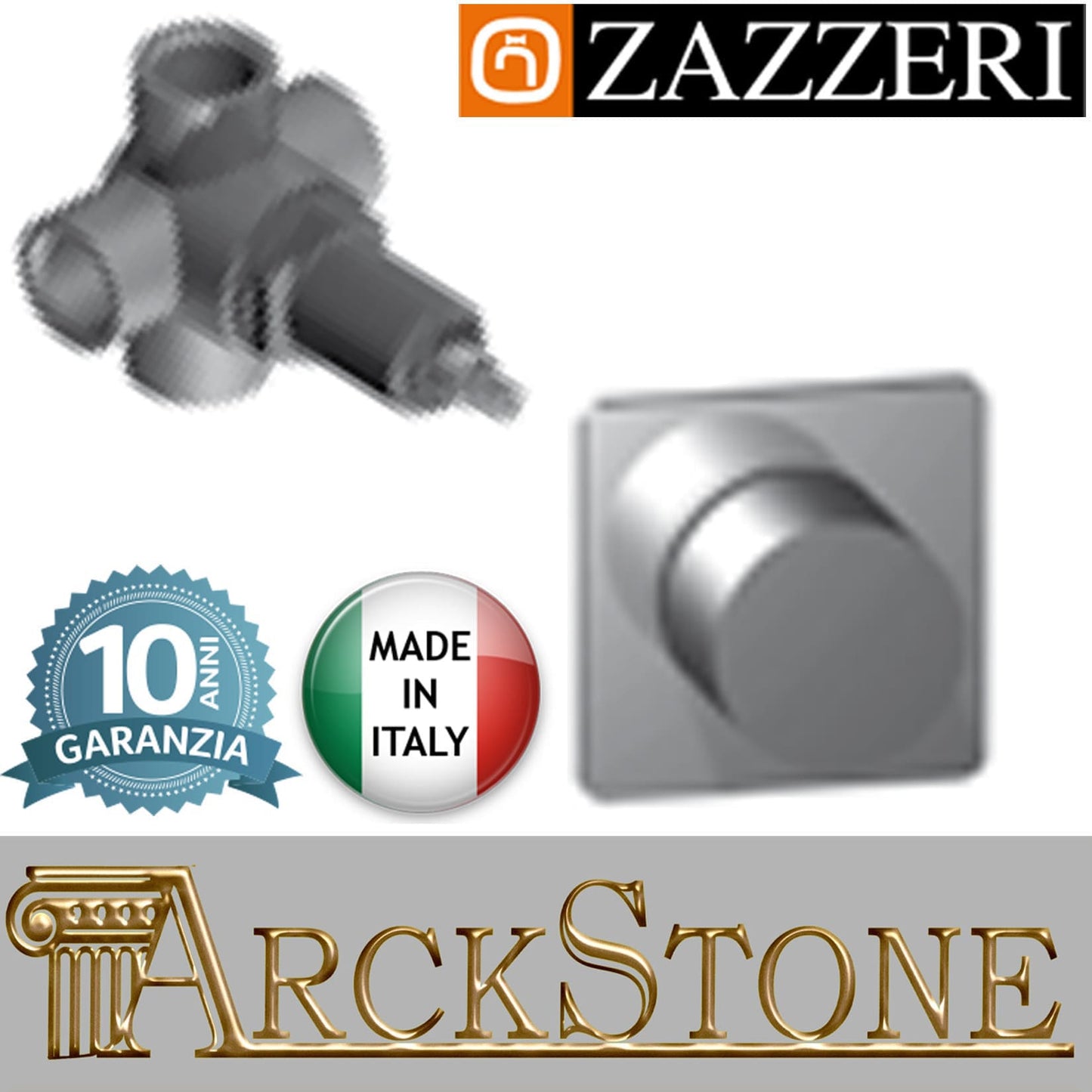 Rubinetto arresto marca Zazzeri modello Moon Mono finitura ottone cromato deviatore incasso completo parete cromo G 1/2" 2 Vie arredamento arredo bagno muro acqua casa garanzia 10 anni qualità made in italy