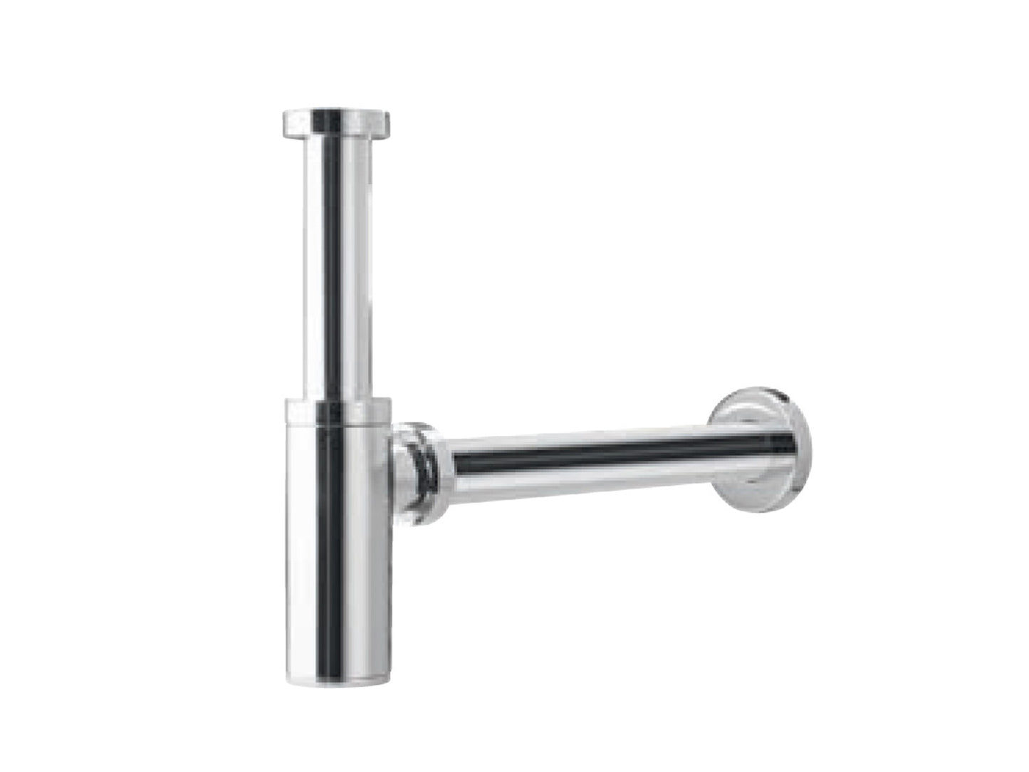 Rubinetterie Treemme UP+ Sifone A Vista Tondo Materiale Ottone Finitura Cromata