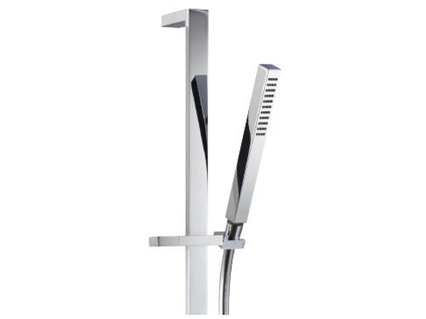 Kit Saliscendi Con Doccetta In Metallo Senza Presa Acqua Rubinetterie Treemme Arche' Finitura Cromata