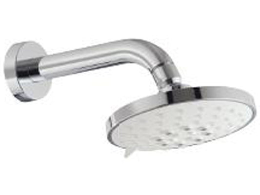 Rubinetterie Treemme SHOWERS & THERMOSTATICS Soffione Doccia A Parete 3 Getti Tondo In ABS Diametro Ø 130 mm Anticalcare Con Braccio Doccia 207 mm Materiale Ottone Finitura Cromata