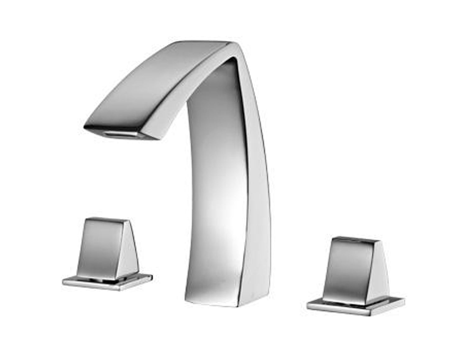 Batteria Miscelatore Lavabo Rubinetterie Treemme Arche' Compreso di Piletta di Scarico Click - Clack 3 Fori Appoggio Materiale Ottone Finitura Cromata