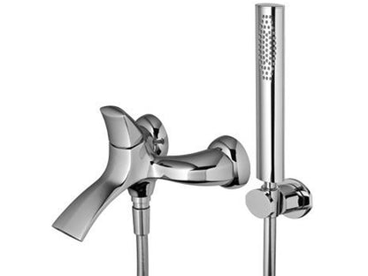 Miscelatore Monocomando Esterno Vasca Con Doccetta In Metallo Rubinetterie Treemme Hedo' Materiale Ottone Finitura Cromata