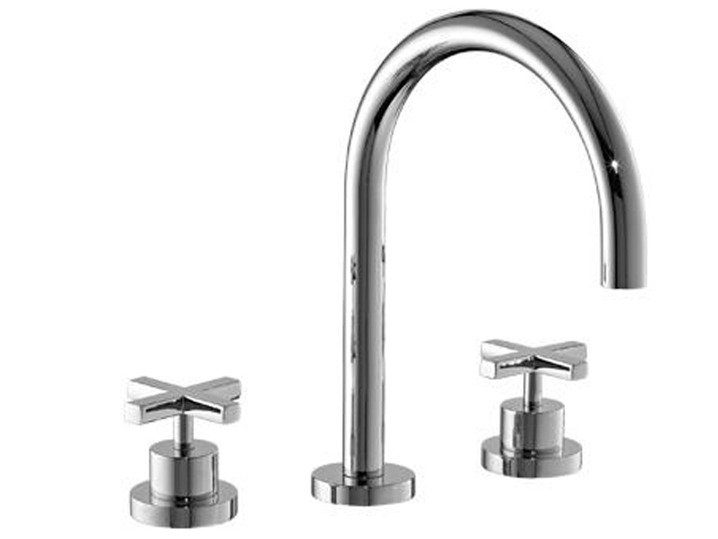 Rubinetterie Treemme Line Batteria Miscelatore Lavabo Con Piletta Di Scarico Click - Clack Materiale Ottone Finitura Cromata