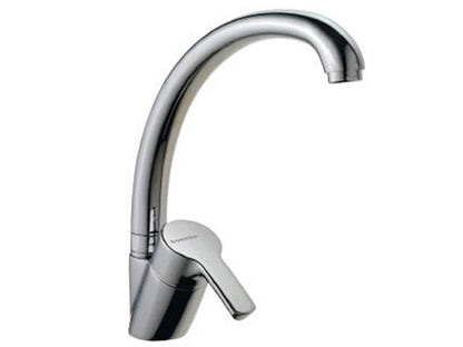 Rubinetterie Treemme 3M Contract Kitchen S IT 1232 CC LG ZZ Miscelatore Monocomando Appoggio Lavello Cucina Standard Monoforo Stile Moderno Materiale Ottone Finitura Cromata