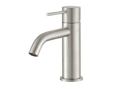 Rubinetterie Treemme 40MM Miscelatore Monocomando Monoforo Appoggio Lavabo 190 mm Stile Moderno Materiale Acciaio Finitura Acciaio Spazzolato Opaco Inox