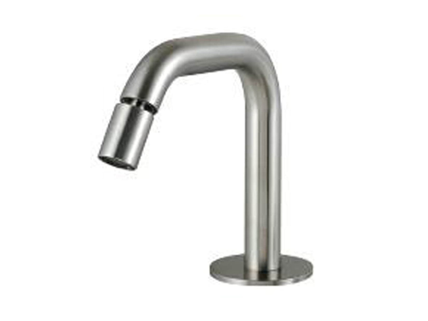 Rubinetterie Treemme 40MM Bocca Getto Erogazione Acqua Bidet Da Piano 160 mm Stile Moderno Materiale Acciaio Finitura Acciaio Spazzolato Opaco Inox