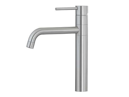 Rubinetterie Treemme 40mm IT 1331 IS 40 ZZ Miscelatore Monoforo Monocomando Appoggio Lavello Cucina Standard Stile Moderno Collo Girevole 360° Materiale Acciaio Finitura Acciaio Spazzolato Opaco Inox