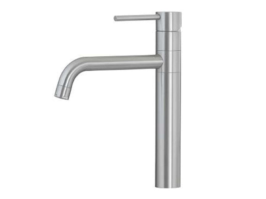 Rubinetterie Treemme 40mm IT 1331 IS 40 ZZ Miscelatore Monoforo Monocomando Appoggio Lavello Cucina Standard Stile Moderno Collo Girevole 360° Materiale Acciaio Finitura Acciaio Spazzolato Opaco Inox