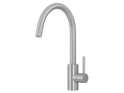 Rubinetterie Treemme 40mm IT 1332 IS 40 ZZ Miscelatore Monoforo Monocomando Appoggio Lavello Cucina Standard Stile Moderno Bocca Girevole Materiale Acciaio Finitura Acciaio Spazzolato Opaco Inox