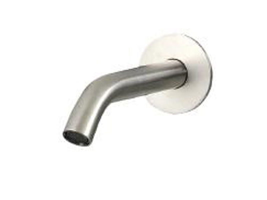 Rubinetterie Treemme 40MM Bocca Getto Erogazione Acqua A Muro 150 mm Per Vasca Stile Moderno Materiale Acciaio Finitura Acciaio Spazzolato Opaco Inox