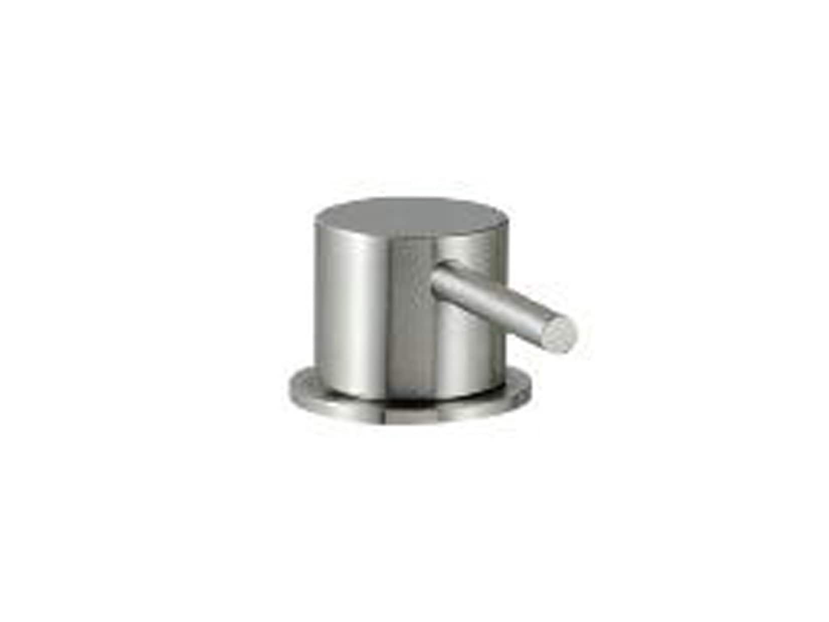 Rubinetterie Treemme 40MM Monocomando Monoforo Remoto Appoggio Da Piano Per Lavabo Senza Bocca 43 mm Stile Moderno Materiale Acciaio Finitura Acciaio Spazzolato Opaco Inox