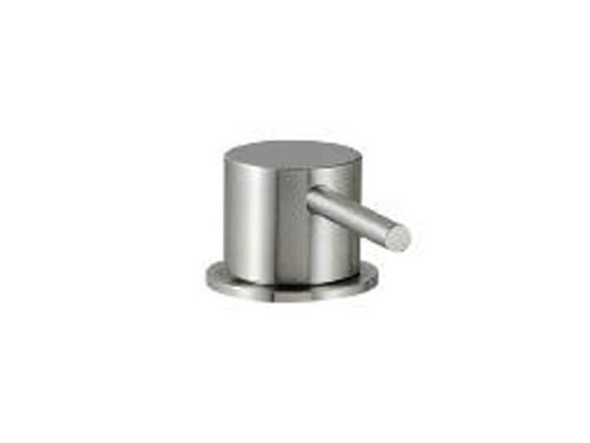 Rubinetterie Treemme 40MM Monocomando Monoforo Remoto Appoggio Da Piano Per Lavabo Senza Bocca 43 mm Stile Moderno Materiale Acciaio Finitura Acciaio Spazzolato Opaco Inox