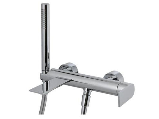 Rubinetterie Treemme Ran IT 2200 CC RN ZZ Miscelatore Monocomando Esterno Vasca Con Doccetta In Metallo Materiale Ottone Finitura Cromata