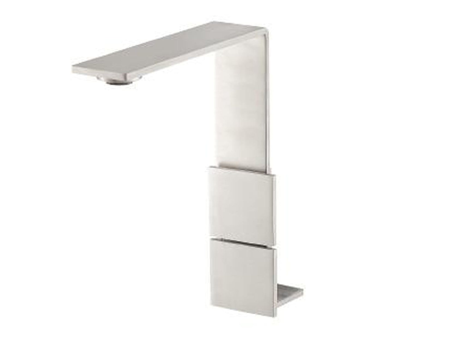 Rubinetterie Treemme 3M 5mm IT 2515 IS 5F ZZ Miscelatore Monoforo Appoggio Lavabo 205 mm Con Areatore Orientabile Stile Moderno Materiale Acciaio Inox Finitura Acciaio Spazzolato Inox