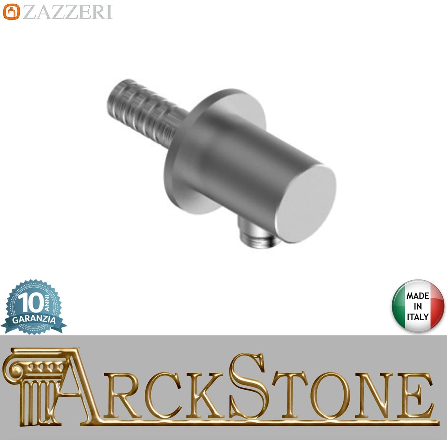 Zazzeri JK21 2700AM01A00ASAS Presa Acqua A Muro Con Attacco Per Doccetta Materiale Acciaio Finitura Acciaio Spazzolato