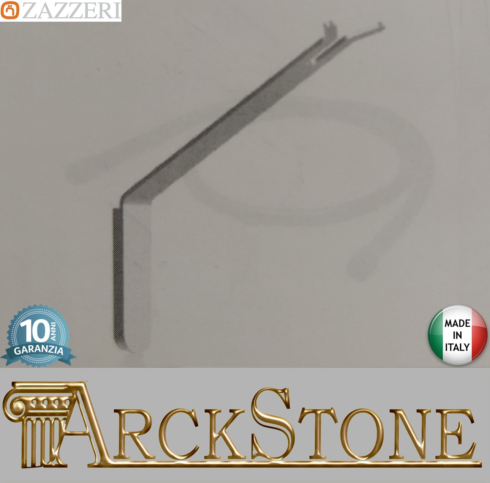 Zazzeri Rubinetterie JK21 Braccio Per Doccetta JK21 Palmare Stile Moderno Materiale Acciaio Inox Finitura Acciaio Spazzolato