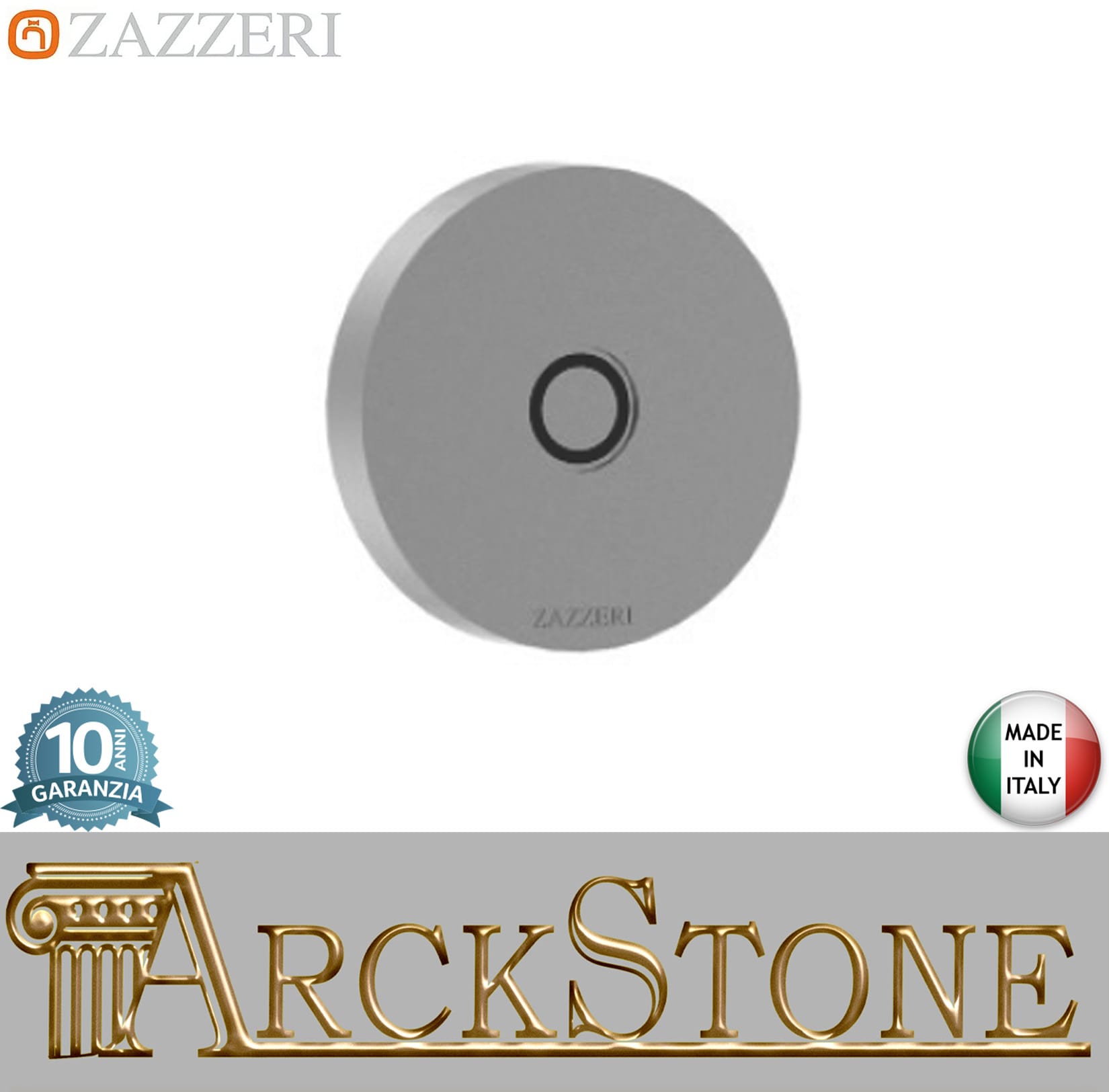 Zazzeri Rubinetterie JK21 Mono Comandi Elettrici Soffione RGB Completi Di Centralina Stile Moderno Materiale Acciaio Inox Finitura Acciaio Spazzolato