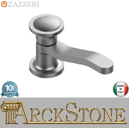 Zazzeri Rubinetterie JK21 Mono Miscelatore Lavabo Appoggio Con Bocca Girevole Monoforo Monocomando Altezza 91 mm Senza Piletta Di Scarico Stile Moderno Materiale Acciaio Inox Finitura Acciaio Spazzolato