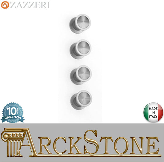 Zazzeri Rubinetterie JK21 Mono Miscelatore Gruppo Doccia Termostatico Incasso A Muro CONFORT 3 Vie 4 Fori Monocomando Stile Moderno Materiale Acciaio Inox Finitura Acciaio Spazzolato