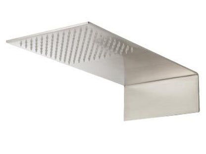 Rubinetterie Treemme 3M 5MM RWIT 2847 IS 02 Soffione Doccia Rettangolare A Parete Pioggia 220 mm Misura 460x220 mm Stile Moderno Materiale In Acciaio Finitura Inox