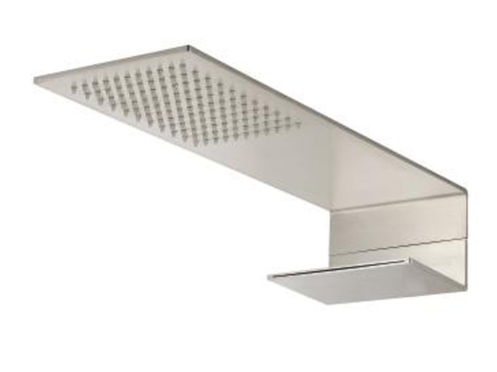 Rubinetterie Treemme 3M 5MM RWIT 2847 IS 42 Soffione Doccia Rettangolare A Parete Pioggia E Cascata 150 mm Misura 460x150 mm Stile Moderno Materiale In Acciaio Finitura Inox