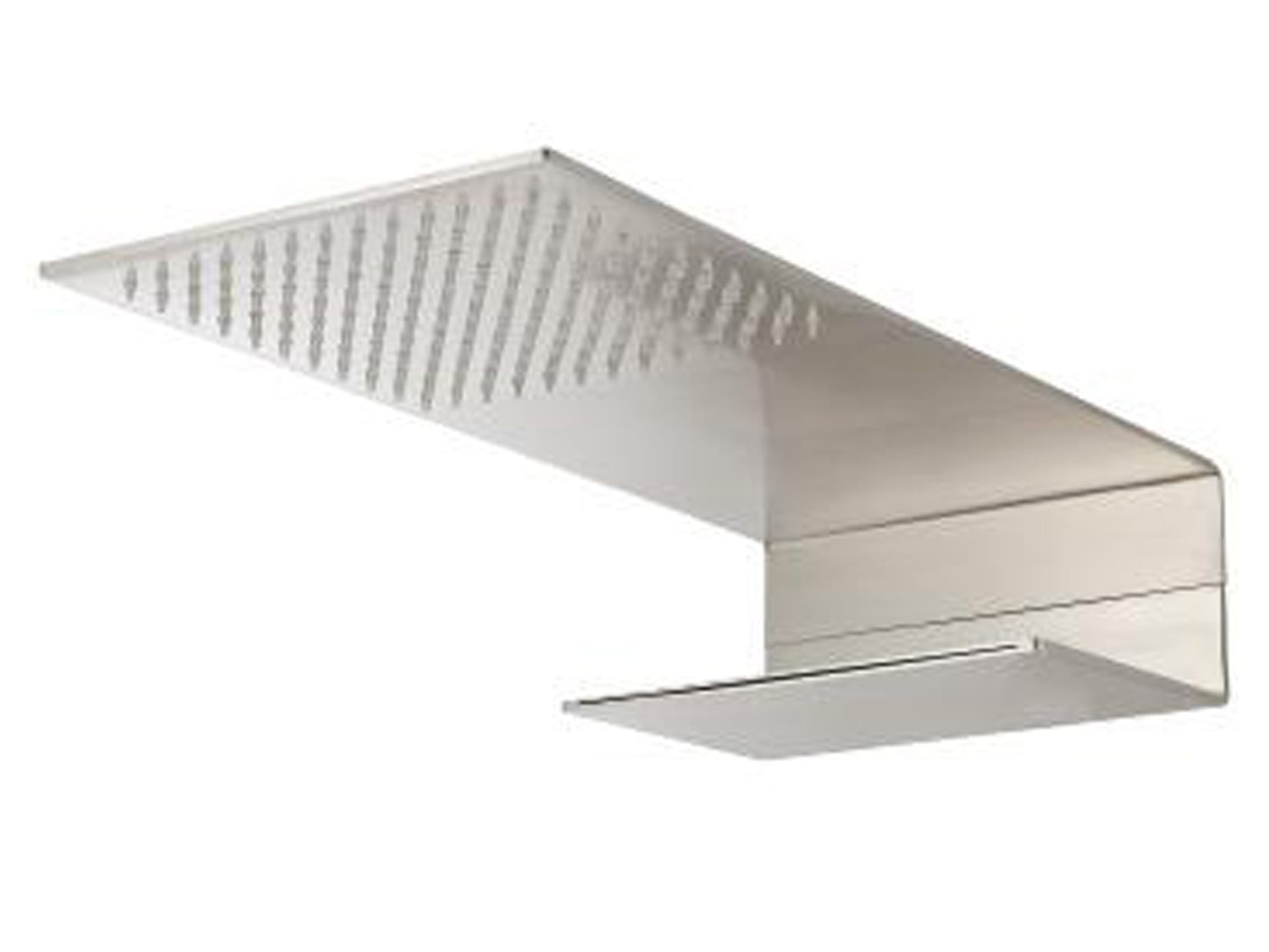 Rubinetterie Treemme 3M 5MM RWIT 2847 IS 52 Soffione Doccia Rettangolare A Parete Pioggia E Cascata 220 mm Misura 460x220 mm Materiale In Acciaio Finitura Inox