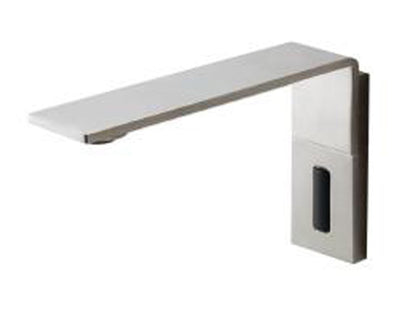 Rubinetterie Treemme 3M Electronic washbasin tap RWIT 2895 IS 02 + RWIT 2895 ZZ 01 Rubinetto Monoforo Elettronico Incasso A Muro Con Fotocellula Standard Acqua Solo Fredda Alimentazione Batteria Per Lavabo 170 mm Stile Moderno Acciaio Inox